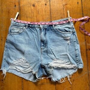 Topshop Denim Mom Shorts - Women’s 12